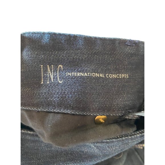 INC Denim Jeans Boot Leg Dark Wash Size 2 Womens low rise - Picture 4 of 6